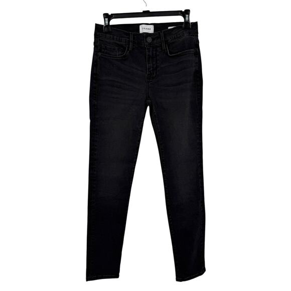 Frame Le Garcon Straight Leg Jeans black size 24 - Picture 1 of 8